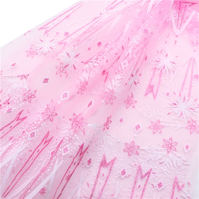 offset printing powder snowflake mesh fabric
