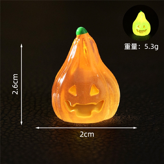 resin glow in the dark halloween pumpkin micro landscape decoration