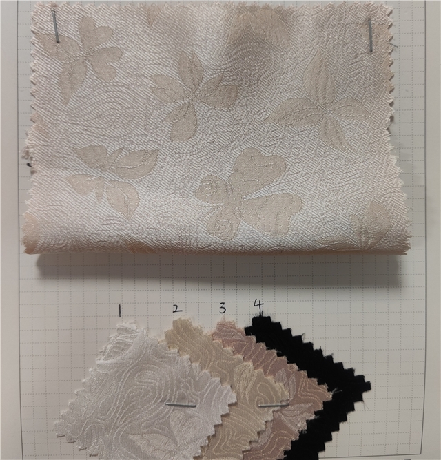 flower butterfly jacquard fabric