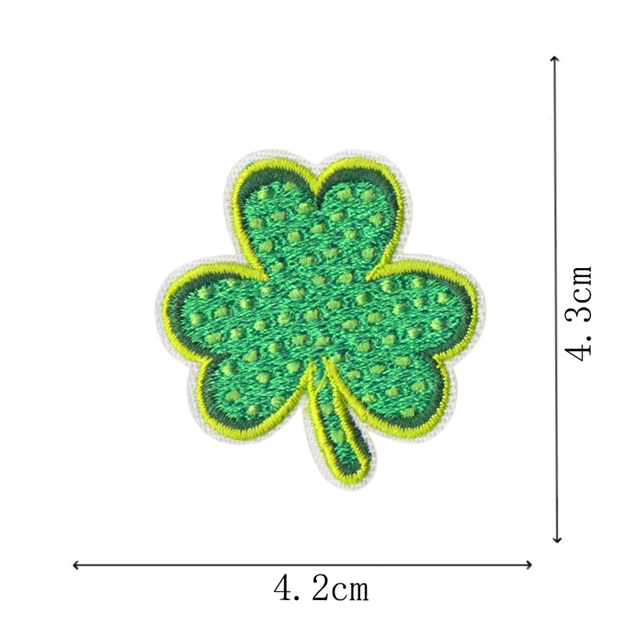 back with glue polyester and cotton st. patrick