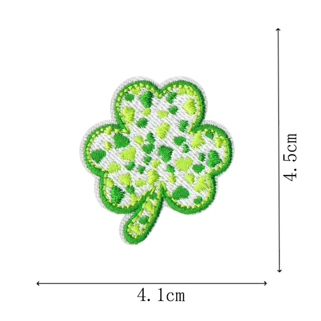 back with glue polyester and cotton st. patrick