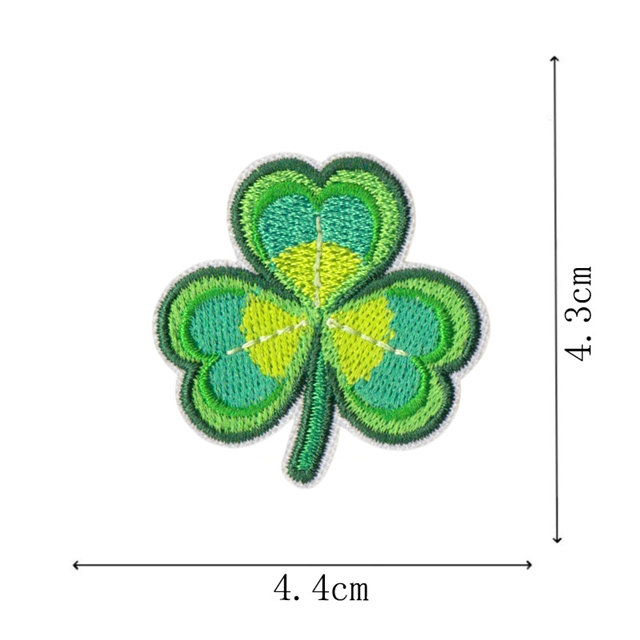 back with glue polyester and cotton st. patrick