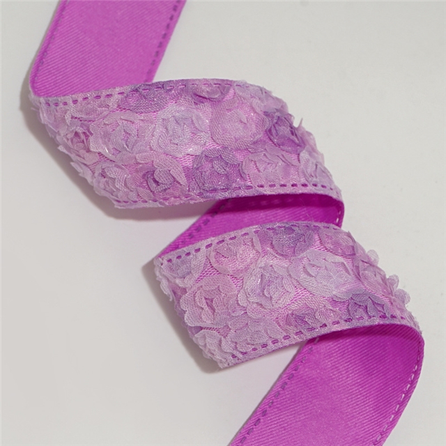 lace flower layering cloth ribbons