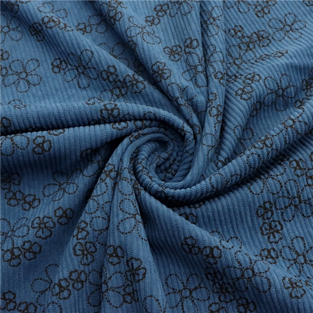 flower corduroy fabric