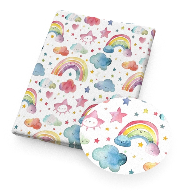 polyester cotton dinosaur star series polyester cotton fabric set (4 pcs/set)