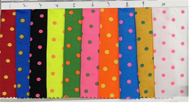 dots 100％ polyester fabric