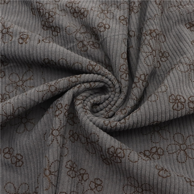 flower corduroy fabric