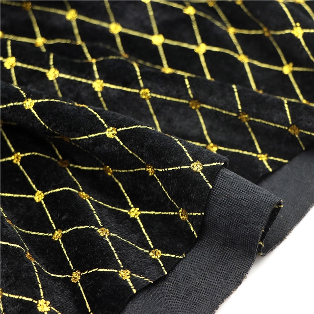 diamond patterned glitter velvet fabric green,50*150cm(19.7*59.1