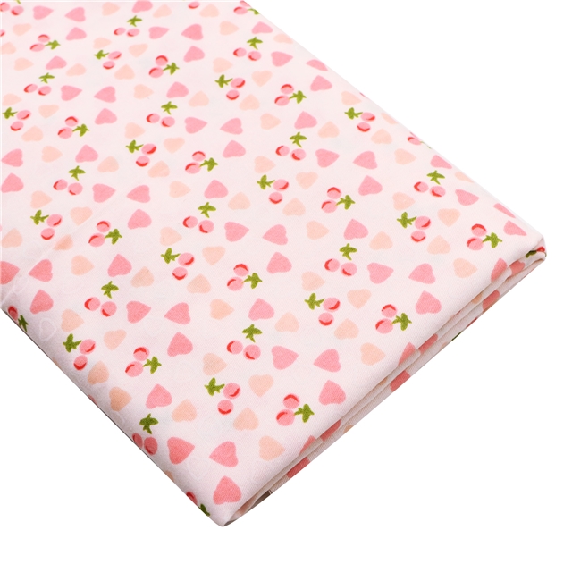 100% cotton heart cherry 100% Cotton Fabric