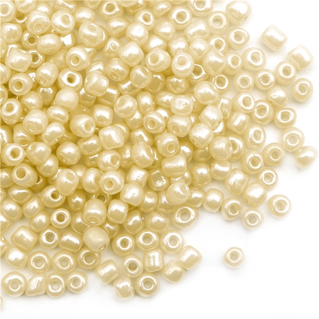 glass transparent creamy pearl effect glass miyuki beads 142#,light yellow,4mm(0.16