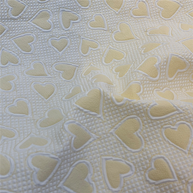 plain heart jacquard fabric