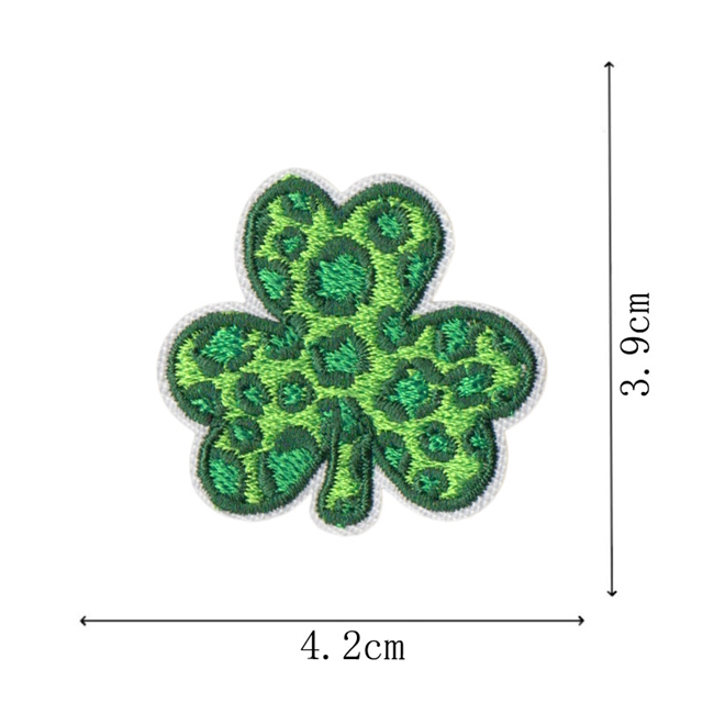 back with glue polyester and cotton st. patrick