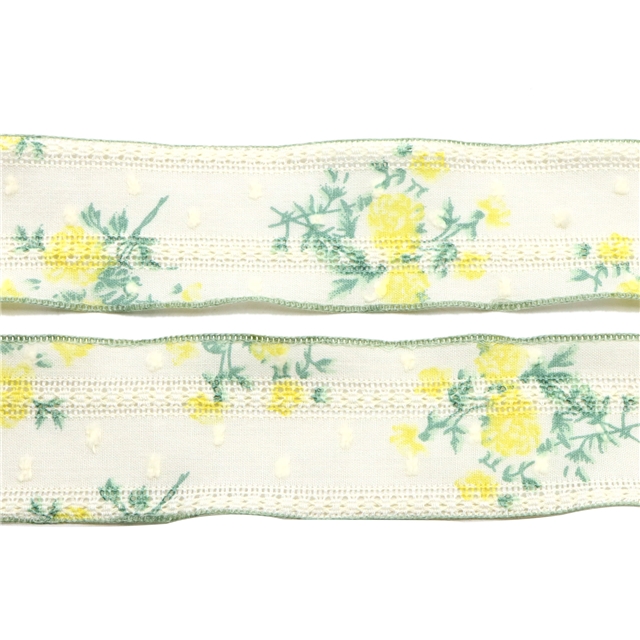 single sided hollow lace floral ribbon(100 yards/roll)