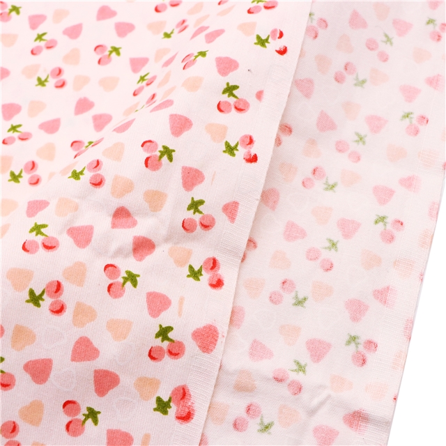 100% cotton heart cherry 100% Cotton Fabric