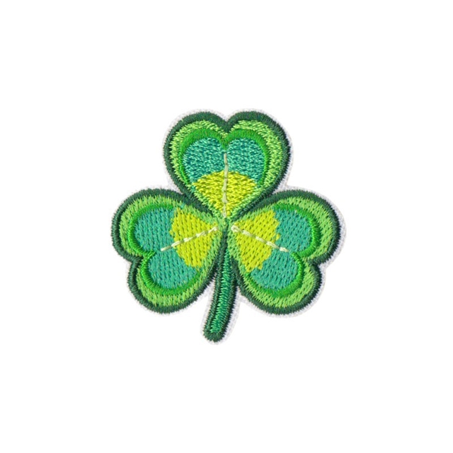 back with glue polyester and cotton st. patrick