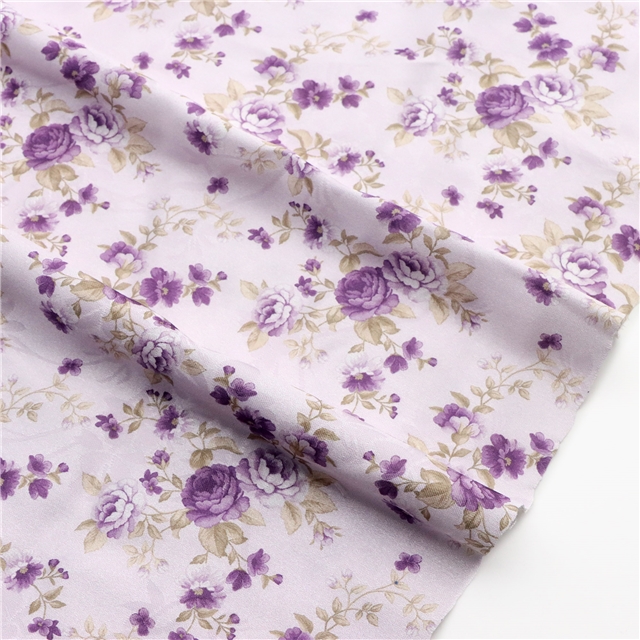 plain flower jacquard fabric