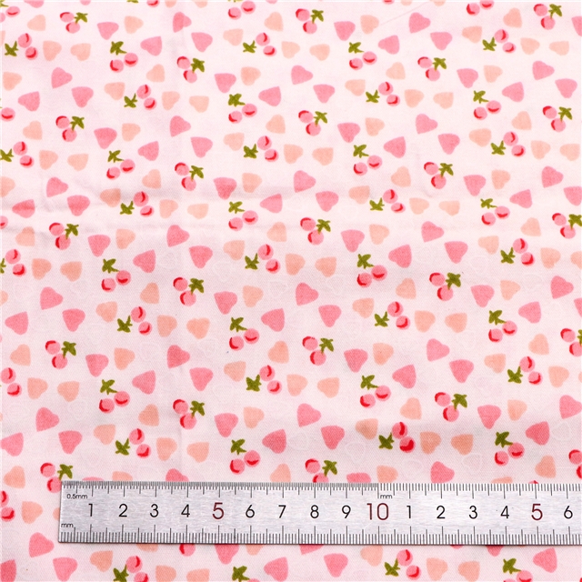 100% cotton heart cherry 100% Cotton Fabric