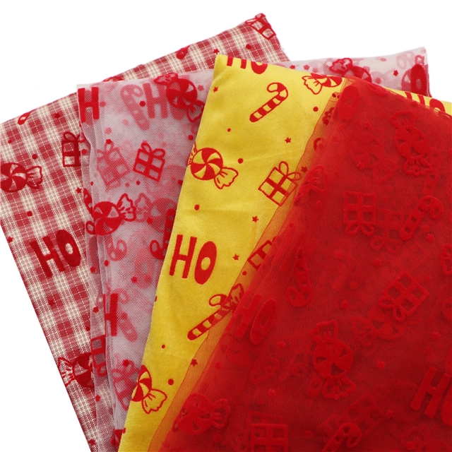 velvet christmas candy gift velvet fabric