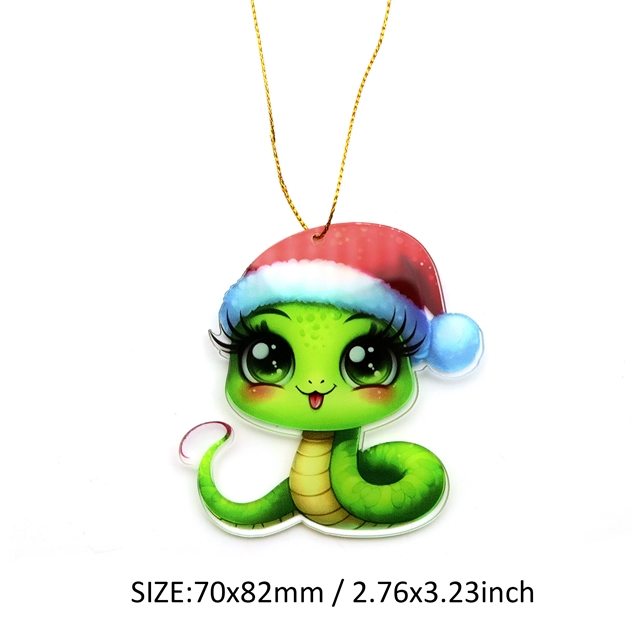 acrylic snake planar acrylic pendant