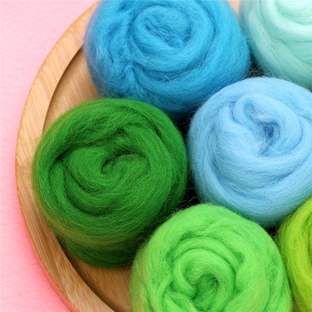 10g wool felt poke material set (8 pcs/set)
