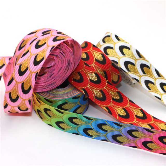 7/8" 22mm glitter&ink GROSGRAIN glitter ribbon