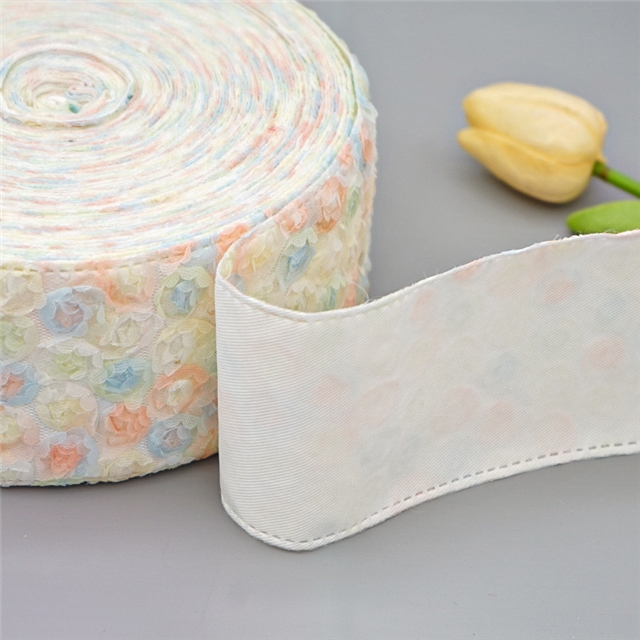 lace flower layering cloth ribbons