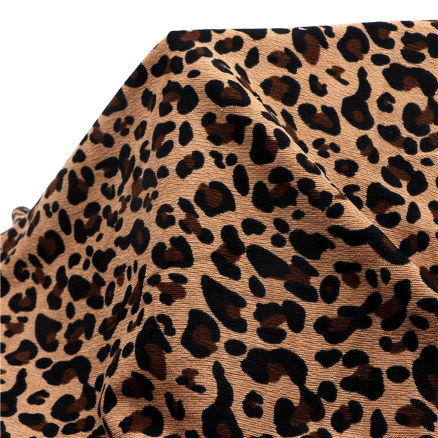 leopard print corduroy fabric
