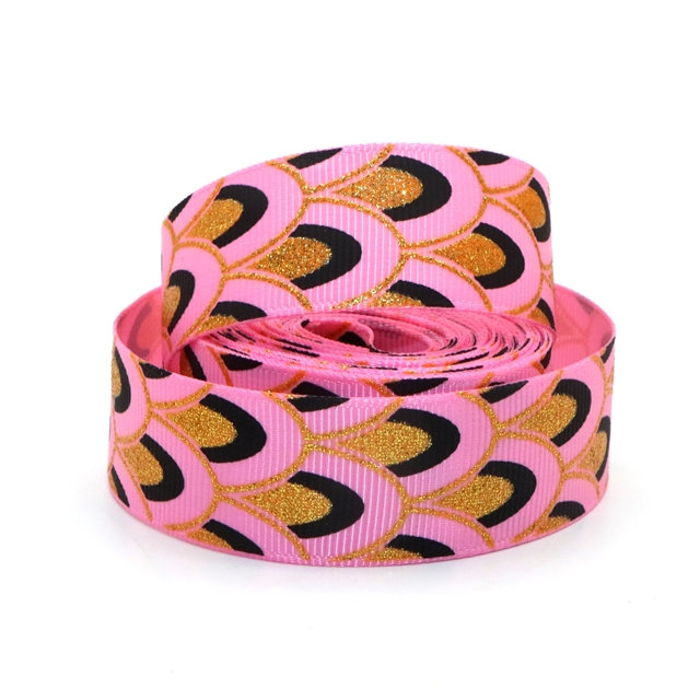 7/8" 22mm glitter&ink GROSGRAIN glitter ribbon