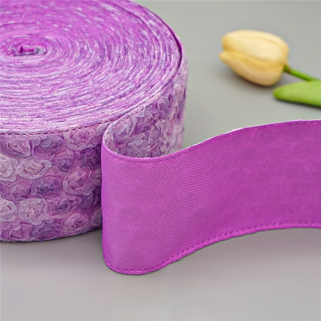 lace flower layering cloth ribbons