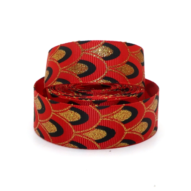 7/8" 22mm glitter&ink GROSGRAIN glitter ribbon