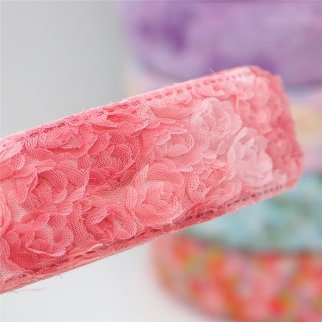 lace flower layering cloth ribbons
