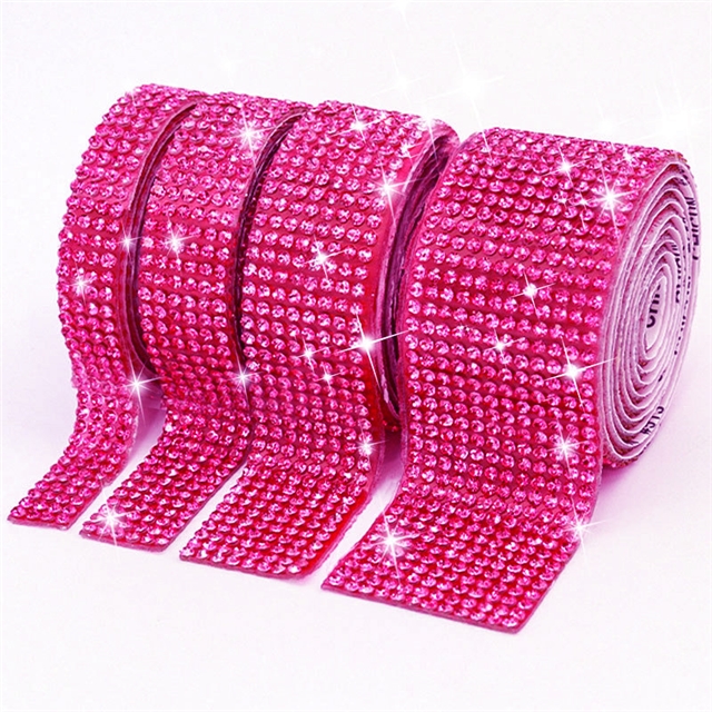 self adhesive rhinestone ribbon strips
