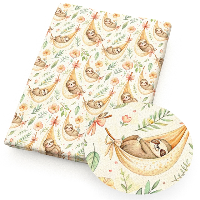 polyester cotton animal series polyester cotton fabric set (4 pcs/set)