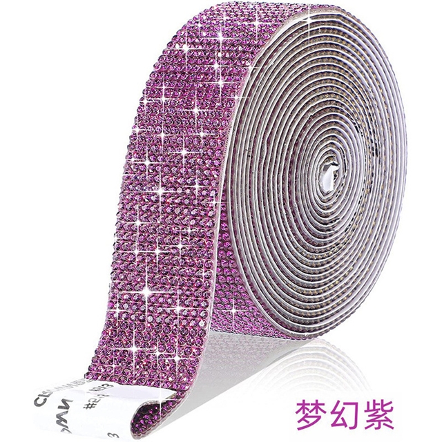 self adhesive rhinestone ribbon strips