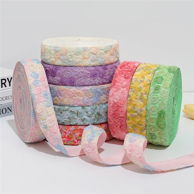 lace flower layering cloth ribbons