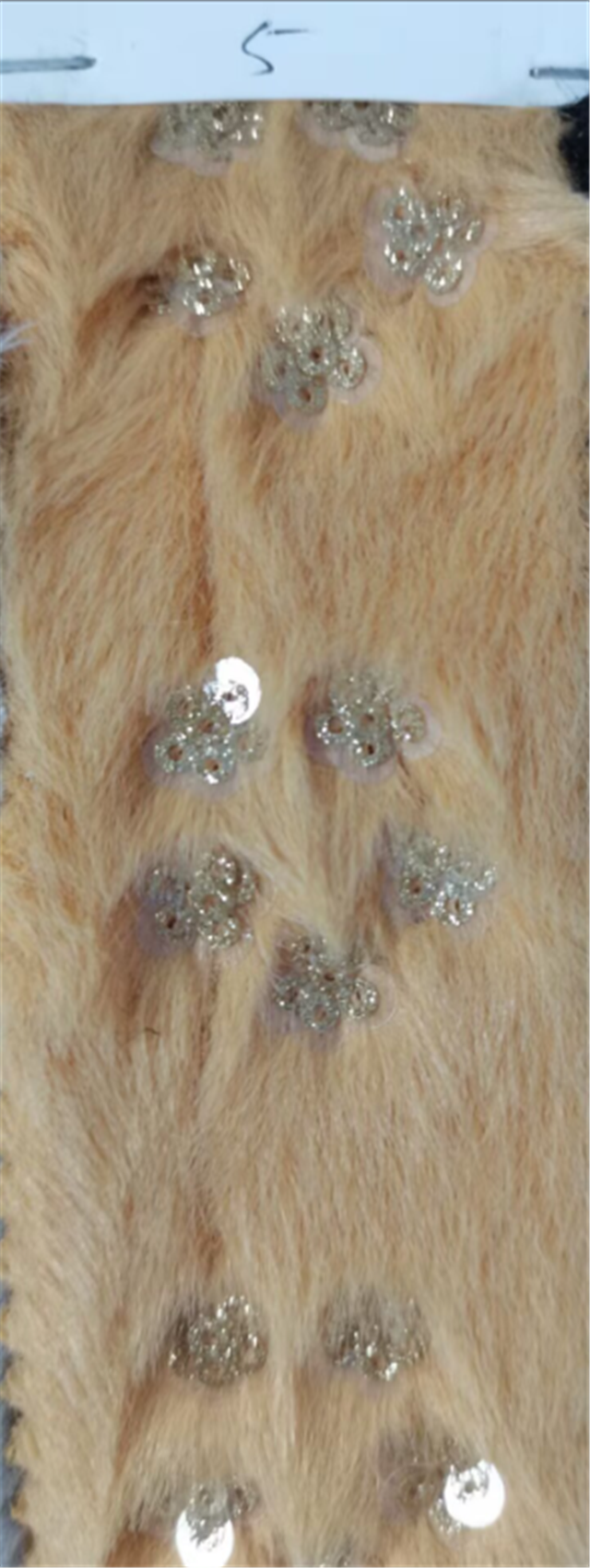 glitter sequin embroidered flower velvet fabric