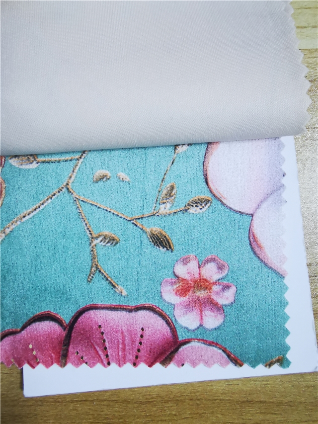 2 ways hot stamping flower suede fabric