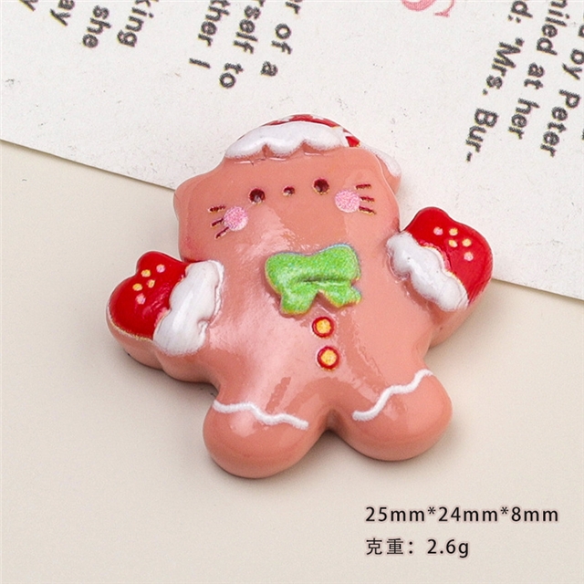 resin Christmas Cat Series 3D Resin Accessories