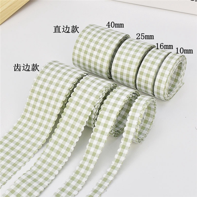 plain checkered woven tape