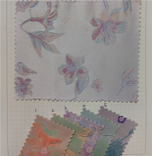 flower jacquard fabric