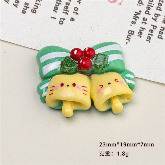 resin Christmas Cat Series 3D Resin Accessories