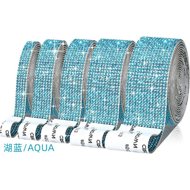 self adhesive rhinestone ribbon strips