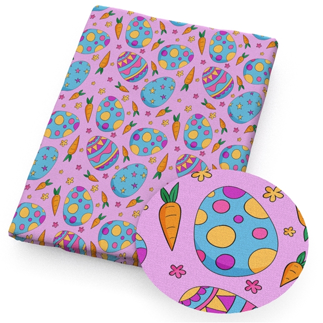 polyester cotton easter series polyester cotton fabric set (4 pcs/set)