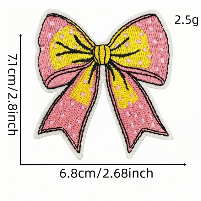 back with glue easter bow series embroidery patch (back with glue)