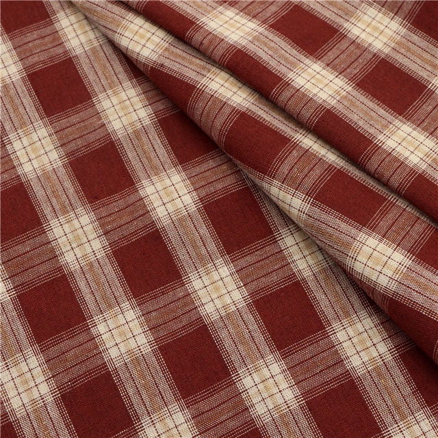 yarn dyed checkered fabric