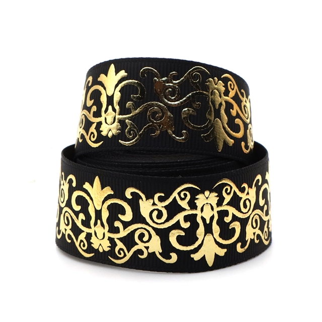 1" GOLD grosgrain 25mm(1