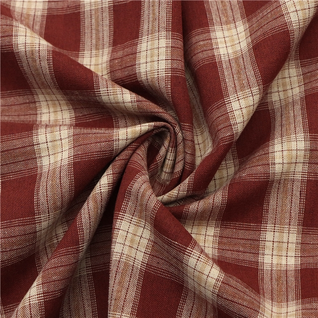 yarn dyed checkered fabric