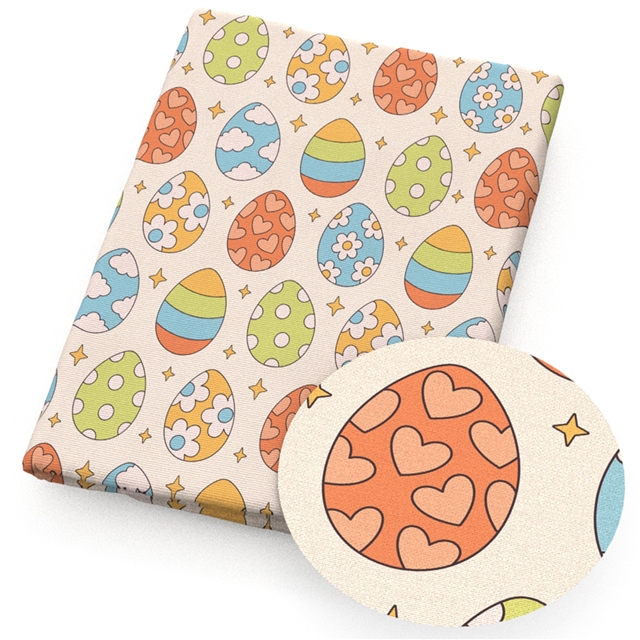 polyester cotton easter series polyester cotton fabric set (4 pcs/set)