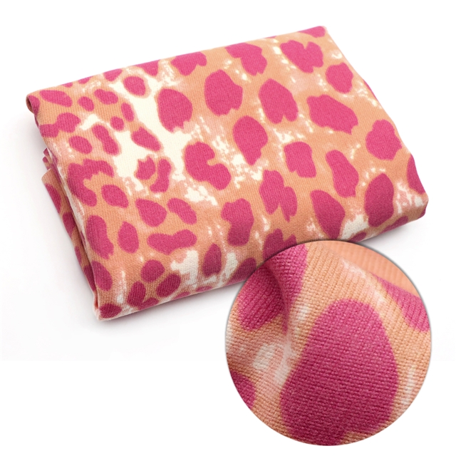 leopard print corduroy fabric