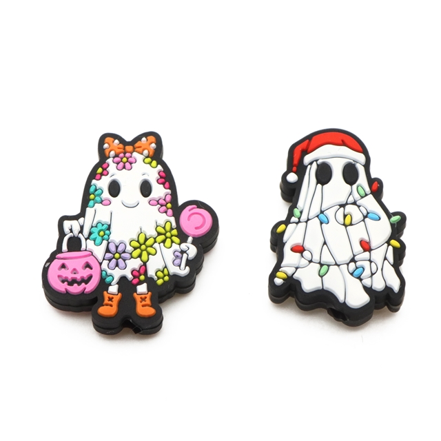 silicone halloween ghost silicone bead
